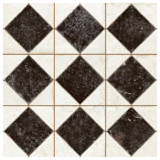 Kings Arles Black Ceramic Floor and Wall Tile