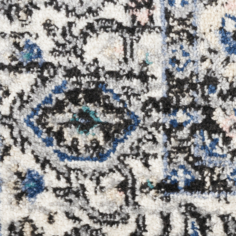 Nourison Passion 8' x 10' Black Ivory Vintage Indoor Area Rug