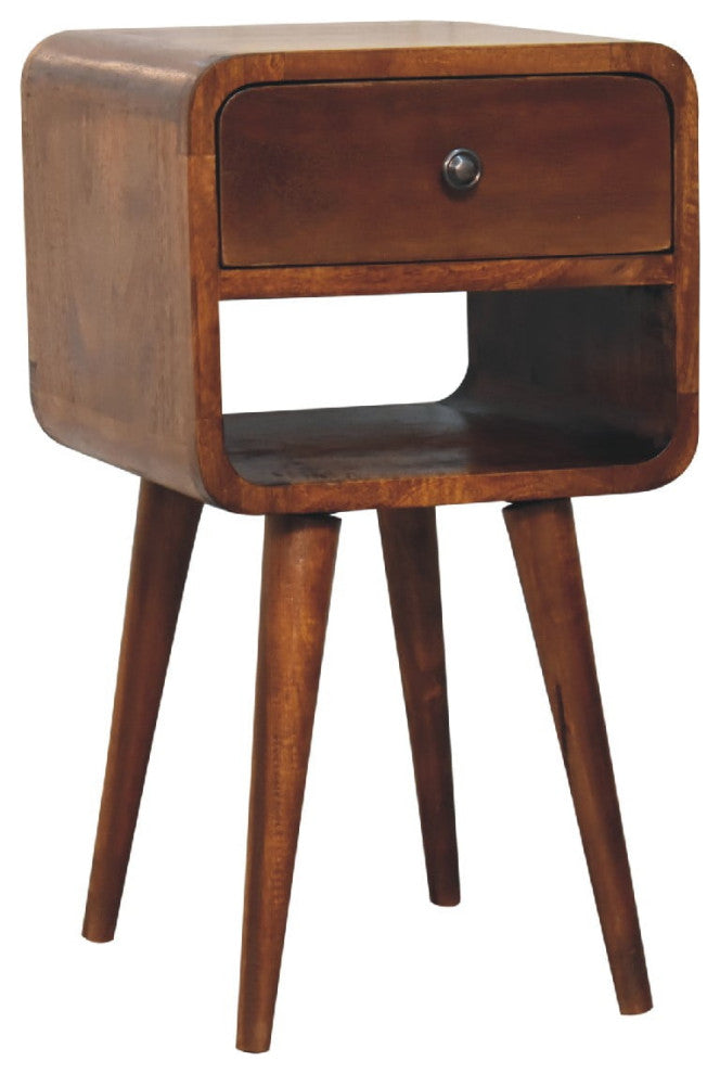 Mini Chestnut Curve Lower Nightstand