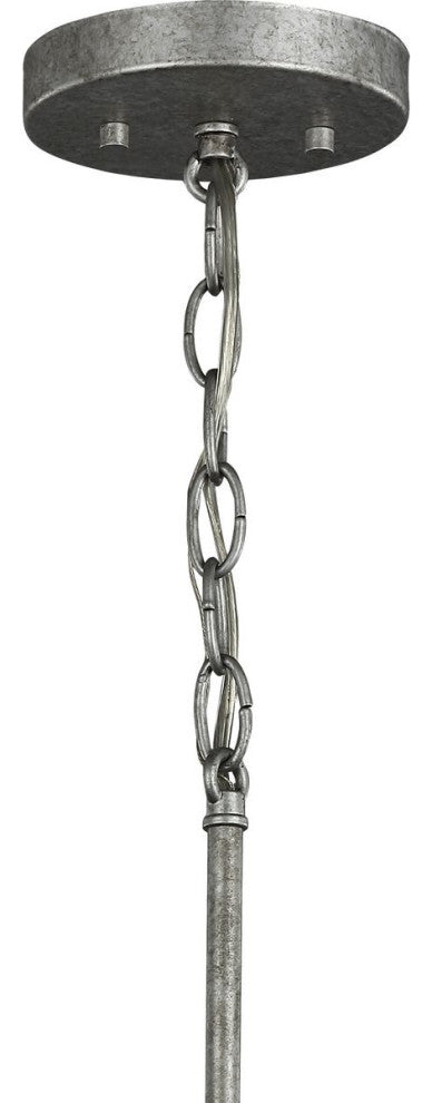Chambers Collection Galvanized 1-Light Mini-Pendant