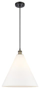 Innovations 516-1P-BAB-GBC-161 1-Light Pendant, Black Antique Brass