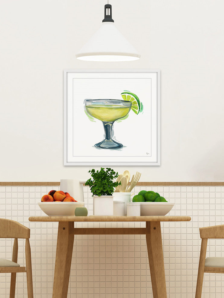 "Margarita Citron" Framed Painting Print, 24"x24"