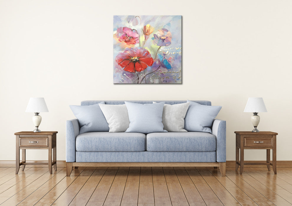Wall Decor Painting A Beautiful Day with Flowers I