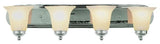 4 Light Bath Bar, Polished Chrome