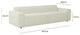 Olafur Upholstered Sofa, Cream Linen