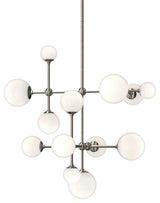 Sonneman 2064 Sabon 13 Light 29"W LED Abstract Pendant - Satin Nickel