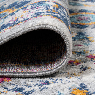 Izil Modern Persian Light Gray/Blue 3'x5' Area Rug