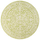 Malta Boho Medallion Textured Weave Indoor/Outdoor, Green/Cream, 5' Round