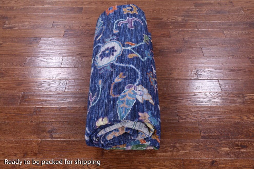 Turkish Oushak Hand Knotted Wool Rug 10' 4" X 14' 1" - Q13557
