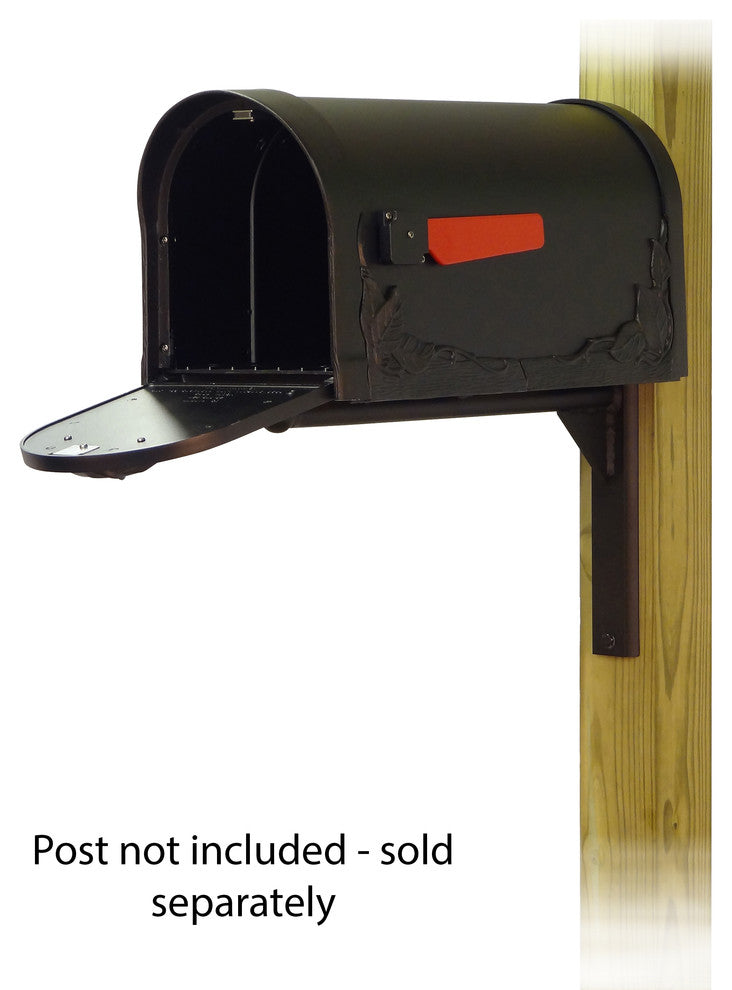 Floral Curbside Mailbox With Ashley Front Single Mailbox Mounting Bracket