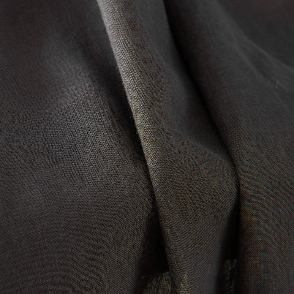 Linen Throw, Dark Grey, 50"x60"