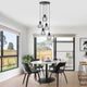 Thalia 5-Light Black Cluster Pendant