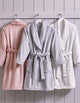 Well Being By Sunham Plush Robe, Grey, Large