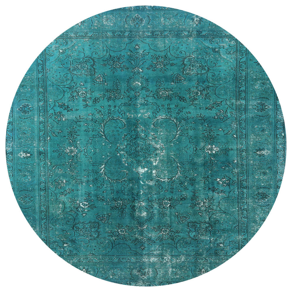 Ahgly Company Indoor Round Mid-Century Modern Area Rugs, 5' Round