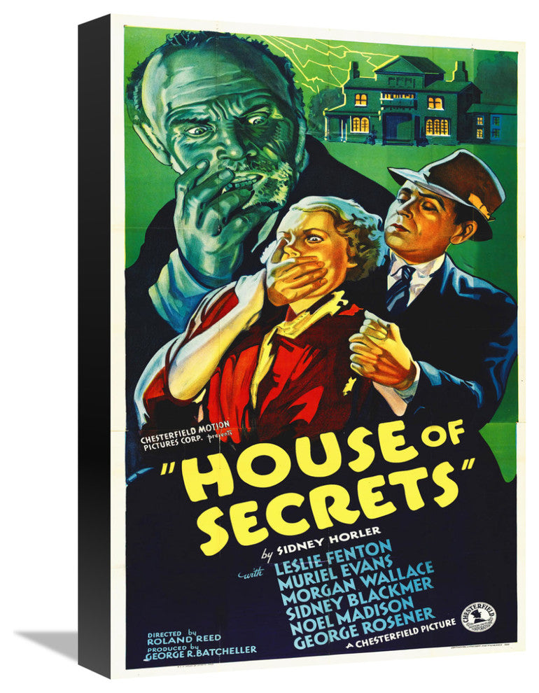 "House of Secrets" Stretched Canvas Giclee by Hollywood Photo Archive, 12x18"