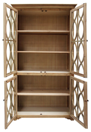 Manhattan Beach Ikki 4-Glass Door Cabinet