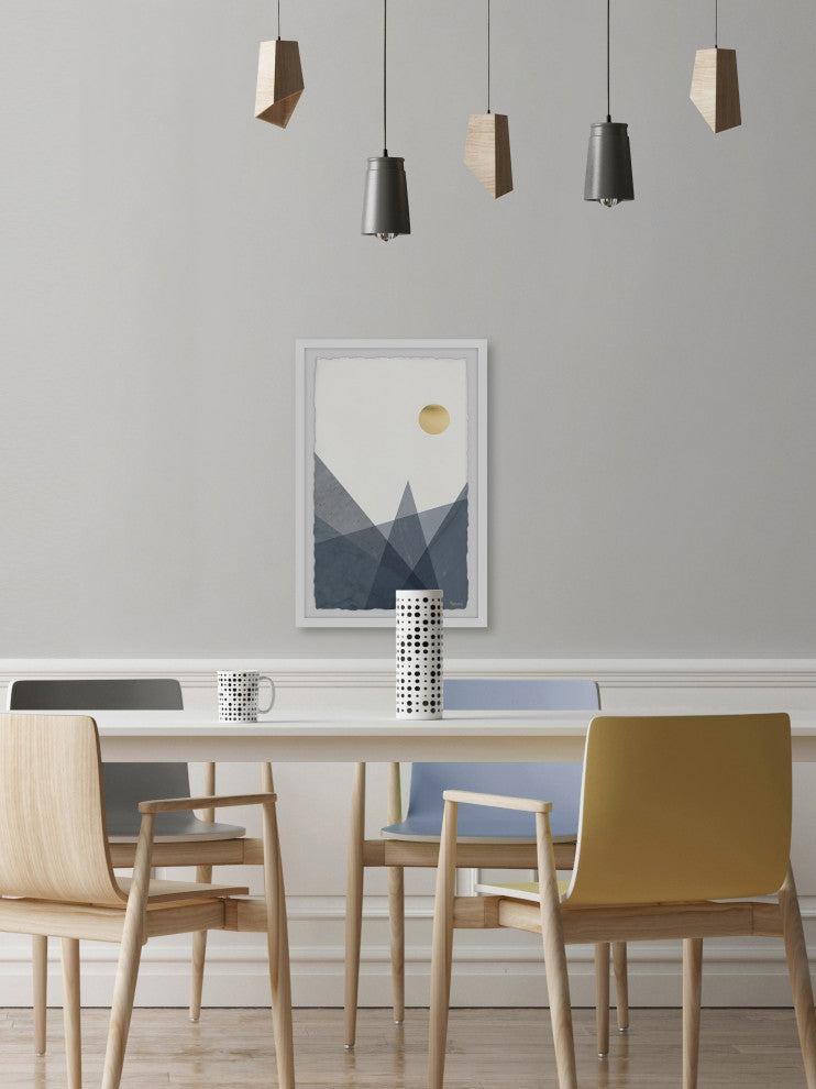 "Sun and Mountains" Framed Painting Print, 20"x30"