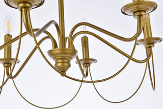 Winston 6-Light Pendant, Brass