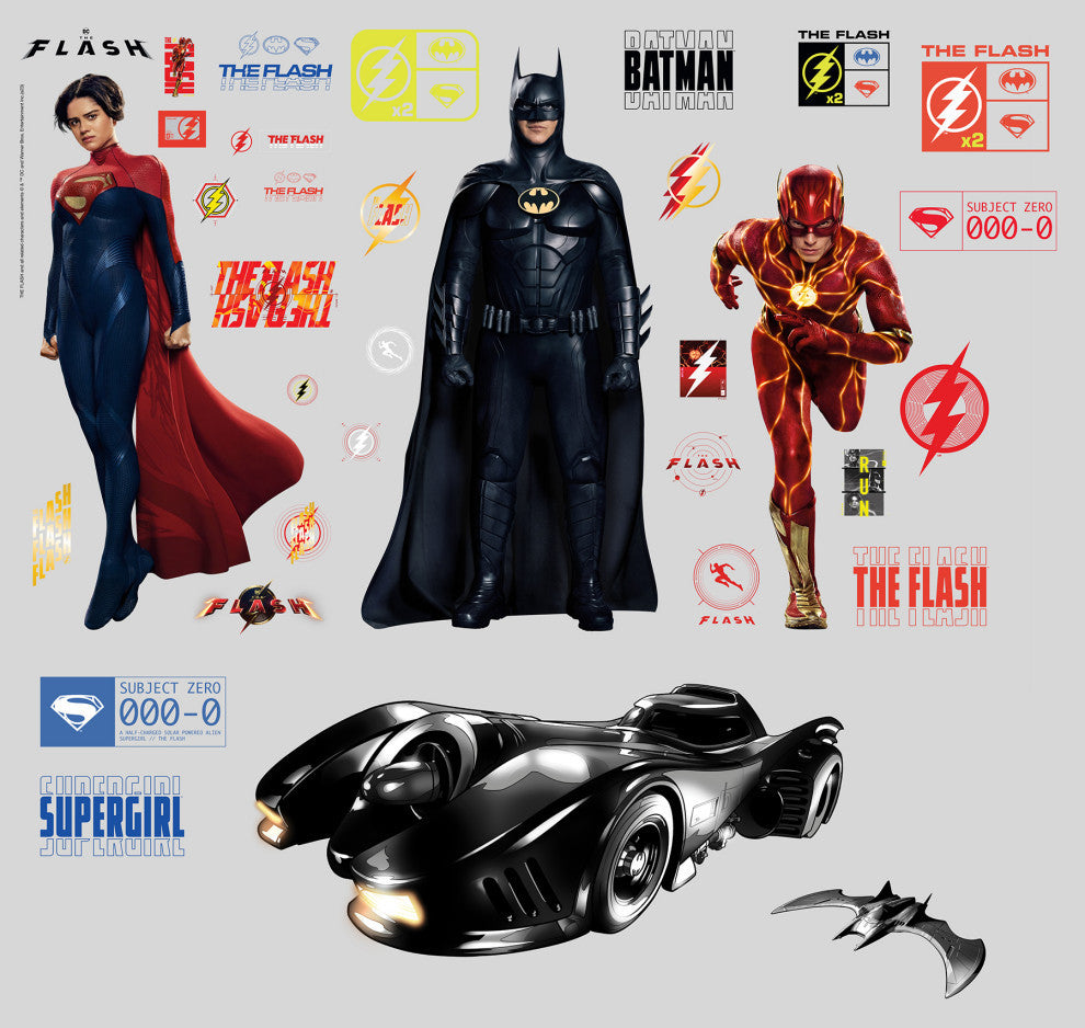 The Flash Movie Super Heroes Set Wall Decals