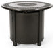 Elisha Outdoor Round Aluminum Fire Pit, Hammered Bronze