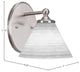 Capri 1-Light Wall Sconce, Brushed Nickel/White Matrix