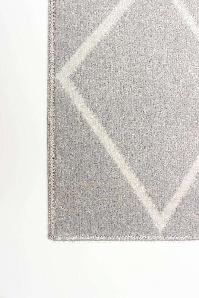 Aqua Kenza Area Rug, Gray, 2'6"x8'