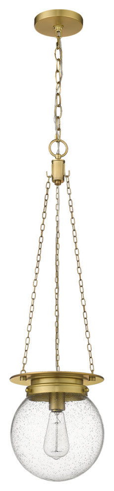 Z-LITE 1-Light Pendant, Heritage Brass