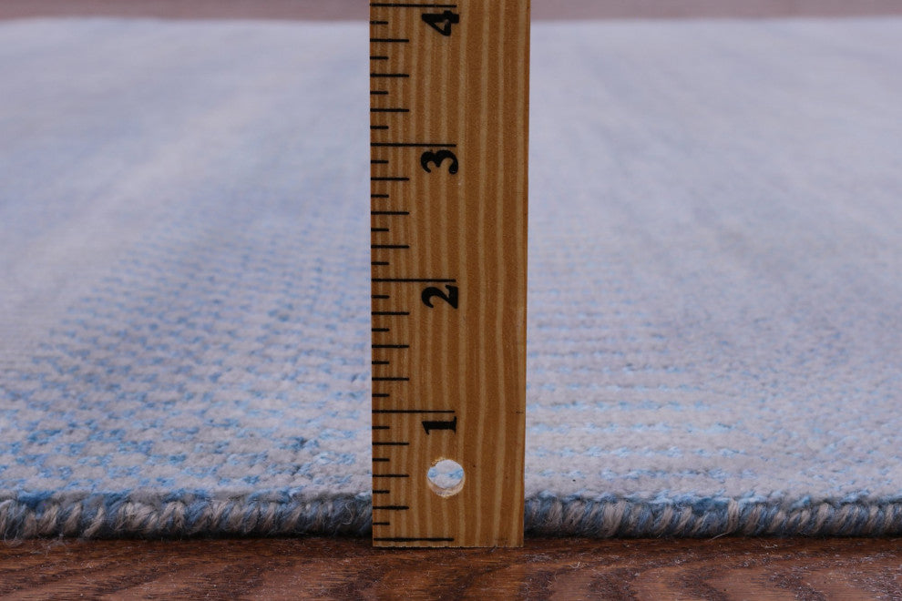 Wool and Silk Hand Knotted Savannah Grass Rug 6' 1" X 9' 3" Q11394