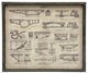 German Bridges Brucken II Horizontal, Silver And Black Shadowbox