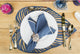 Double-Sided Blue Leaf Trivet