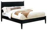 Furniture of America Belkor Solid Wood Queen Platform Bed in Black