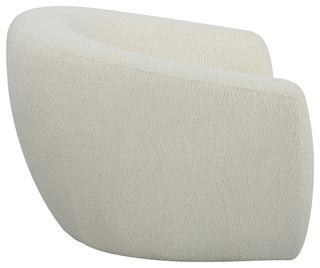 Uttermost Capra Art Deco White swivel Chair