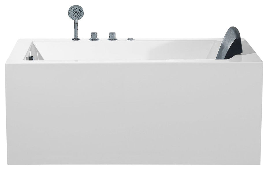 ARIEL Platinum 59" Left Drain Rectangular Alcove Whirlpool Bathtub