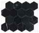 Neromarquina Honed 3" Hexagon Marble Mosaic