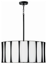 Bodie Four Light Pendant, Matte Black