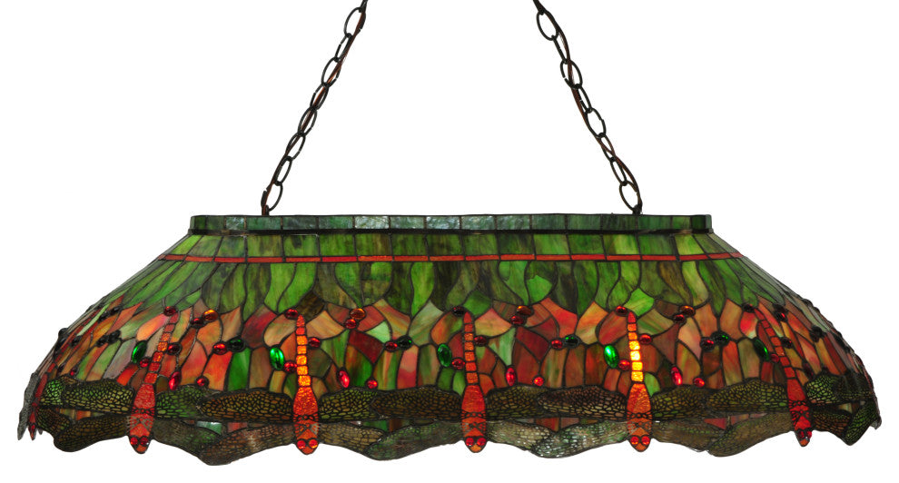 40L Tiffany Hanginghead Dragonfly Oblong Pendant