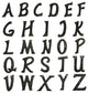 RCH Hardware Iron Rustic Country House Letter, 3", Black, L