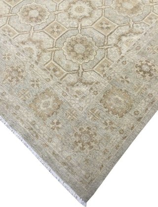 Peshawar Wesley Beige Hand-Knotted Rug, 9'1x11'9