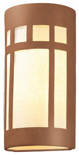 Ambiance Really Big Prairie Window Wall Sconce, Open Top/Bottom, Adobe, Standard