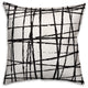Black Scratch Throw Pillow, 18"x18"