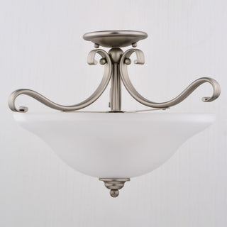 Vaxcel Lighting C0310 3 Light 17"W Flush Mount Bowl Ceiling - Brushed Nickel