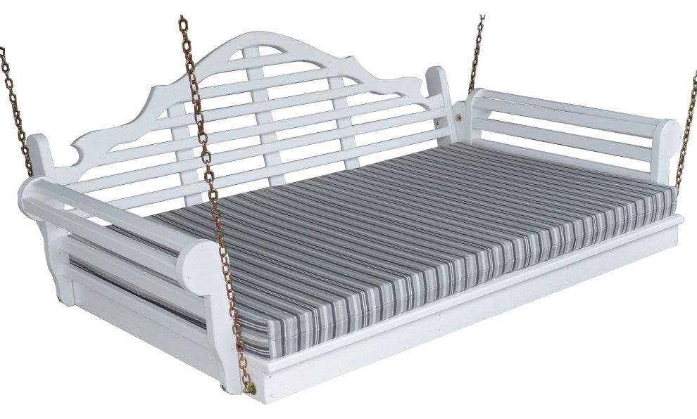 Pine Marlboro Swingbed, White, 4 Foot