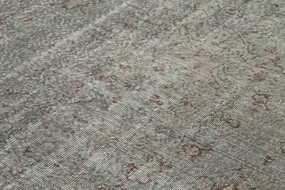 Rug N Carpet - Hand-knotted Turkish 5' 10" x 9' 2" Vintage Overdyed Area Rug