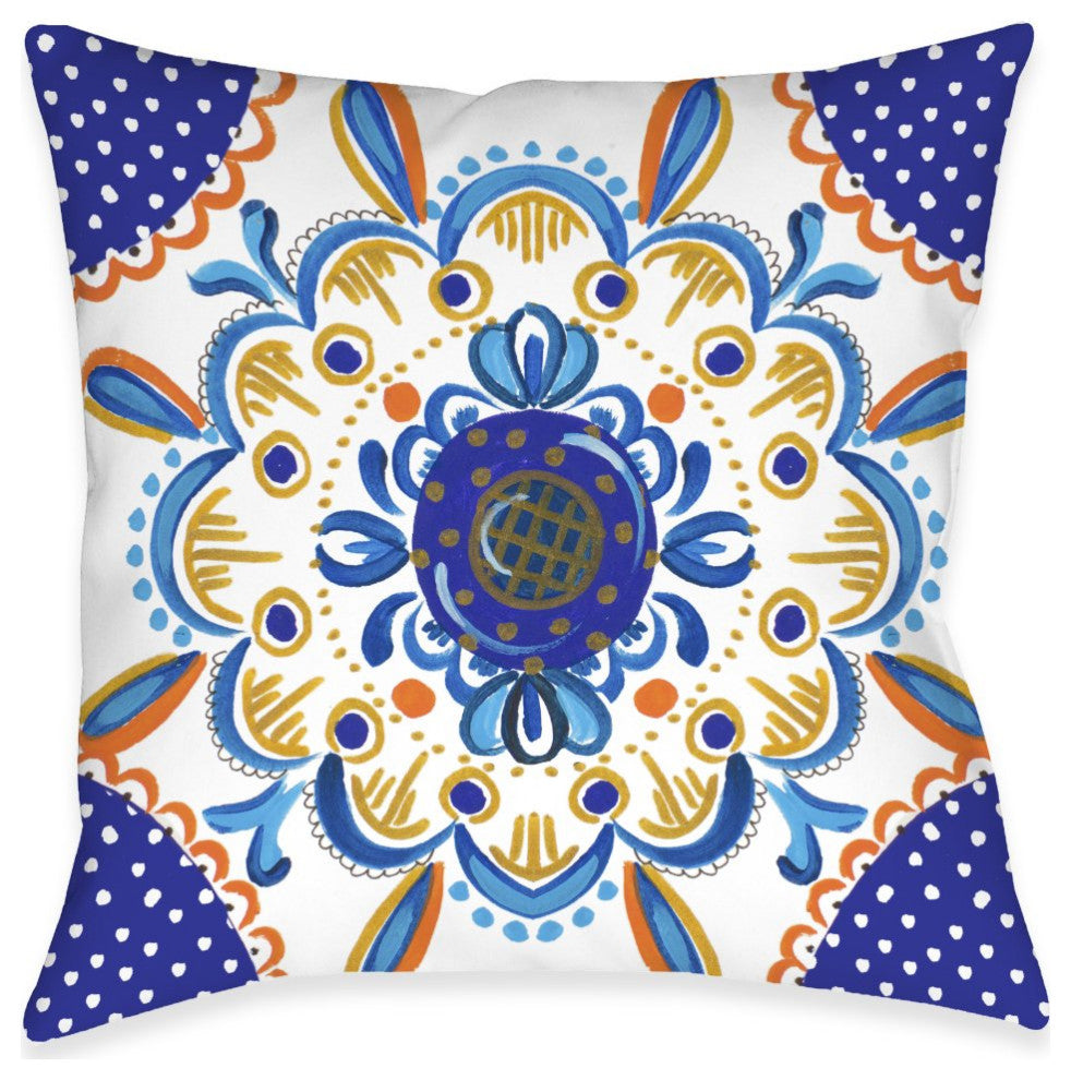 Rainbow Majesty Outdoor Decorative Pillow, 18"x18"