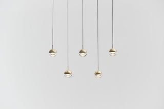 5-Light Dora Pendant, Brass