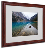 'Lake Louise' Matted Framed Canvas Art by Pierre Leclerc
