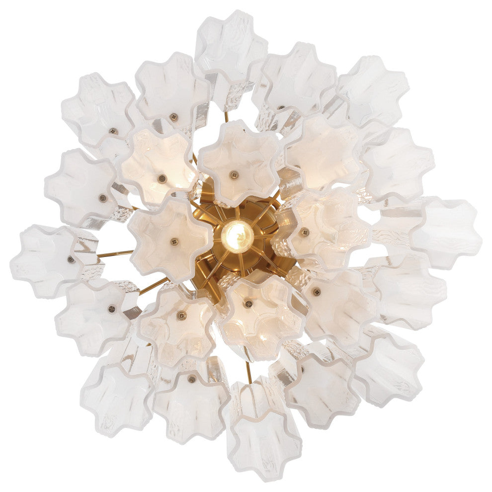 CRYSTORAMA Addis 4 Light Aged Brass Ceiling Mount