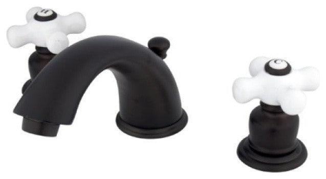 Kingston Brass Widespread Bathroom Faucet With Retail Pop-Up, Oil Rubbed Bronze