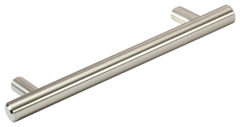 Mascot Hardware 3" Center Solid Steel Bar Pull , Satin Nickel Finish - Set of 10