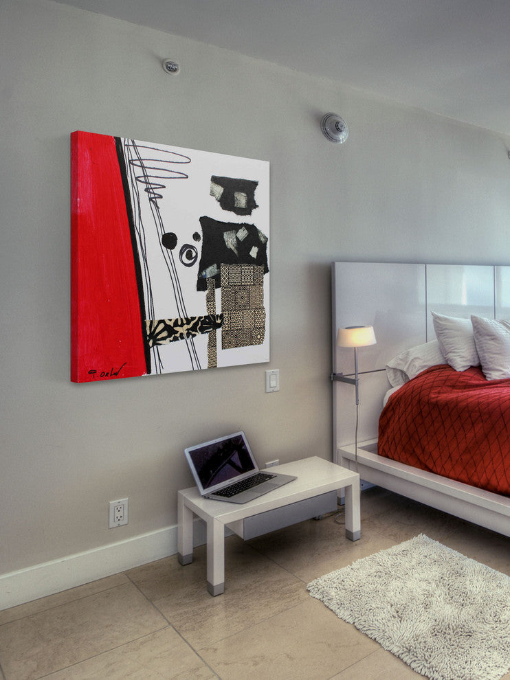 "Touch of Modern VII" Painting Print on Canvas by Irena Orlov
